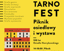 plakat pikniku organizowanego na osiedlu Tarnogaj