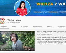 Wiedza z wami to kanał, który zawiera interaktywne lekcje przygotowujące do egzaminu maturalnego z języka polskiego. Oglądając filmiki dowiesz m.in. jak napisać wypracowanie czy rozprawkę. Poznasz również epoki literackie, a także streszczenia i opracowania wymaganych lektur - ?Lalki?, ?Pana Tadeusza? lub ?Wesela?.