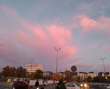 różowe niebo nad Wrocławiem