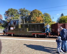 wystawa taboru kolejowego na dworcu Wrocław-Leśnica