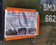wystawa taboru kolejowego na dworcu Wrocław-Leśnica