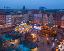 Jarmark Bożonarodzeniowy we Wrocławiu z lotu ptaka