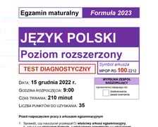 Matura próbna z polskiego 2023 rozszerzona - arkusz