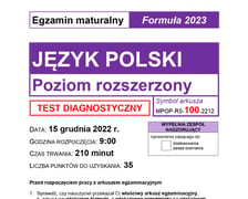 Matura próbna z polskiego 2023 rozszerzona - arkusz