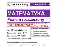 Matura próbna 2023 z matematyki z CKE - poziom rozszerzony ARKUSZ