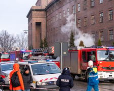 Ewakuacja Komendy Wojewódzkiej Policji we Wrocławiu, 19.12.2022