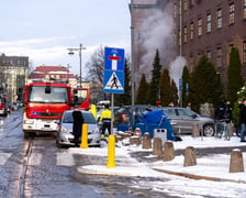 Ewakuacja Komendy Wojewódzkiej Policji we Wrocławiu, 19.12.2022