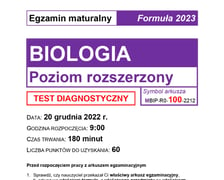 ARKUSZ Matura próbna 2023 z biologii - poziom roszerzony