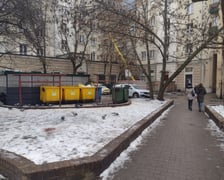 Podwórko na Przemieściu Świdnickim, zdjęcie z grudnia 2022 roku