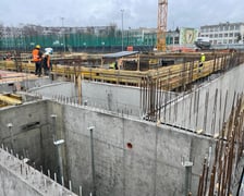 Budowa aquaparku przy ulicy Wilanowskiej - styczeń 2023 roku