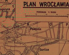 Fragment mapy Wrocławia z lat 40. XX wieku
