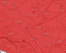 <p>Na zdjeciu mapy wydanych przez IMGW ostrzeżeń hydrologicznych dla wrocławskich osiedli.&nbsp;</p>