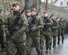 <p>Żołnierze 16. Dolnośląskiej Brygady Obrony Terytorialnej podczas uroczystego składania przysięgi&nbsp;</p>