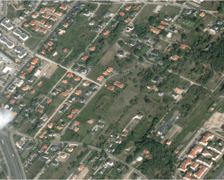widok satelitarny na miasto
