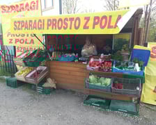 Dorota Stadnik z Juszczyna koło Środy Śląskiej sprzedaje szparagi od lat. Kiosk z warzywami ma przy ulicy Kosmonautów koło Leśnicy.