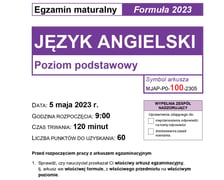 Matura z j. angielskiego (formuła 2023)