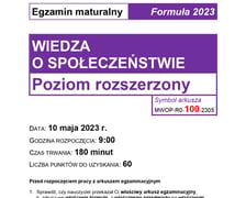 Matura z WOS-u na poziomie rozszerzonym (formuła 2023)