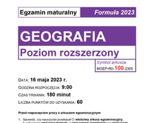 Matura z geografii (poziom rozszerzony)