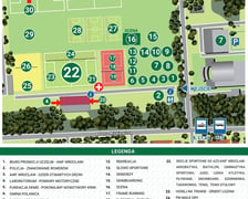 <p>Mapa atrakcji podczas Festynu Sportowo-Rekreacyjnego &bdquo;Przewietrz się na Olimpijskim z AWF Wrocław&rdquo;</p>