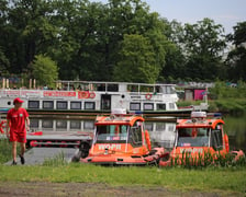 Ćwiczenia straży pożarnej nad Odrą