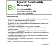 Arkusz egzaminacyjny - matematyka
