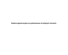 Arkusz egzaminacyjny - matematyka