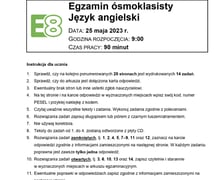 Egzamin ósmoklasisty 2023 - język angielski