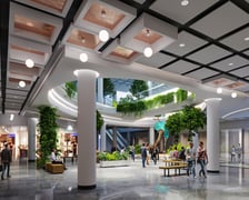 Wizualizacja wnętrza galerii Sky Tower po remoncie