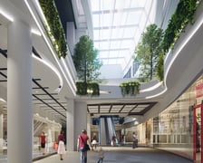 Wizualizacja wnętrza galerii Sky Tower po remoncie
