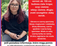 Zaginiona 16-letnia Natalia Kosiarska z Wrocławia