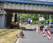 Remont torowiska wzdłuż Legnickiej