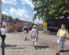 Esplanada wzdłuż placu Grunwaldzkiego - lipiec 2023