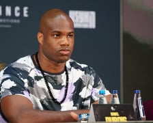 Daniel Dubois Podczas konferencji prasowej w Warszawie