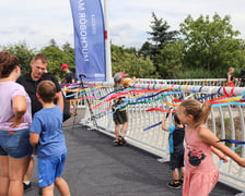 Piknik z okazji otwarcia kładki pieszo-rowerowej nad Ślęzą