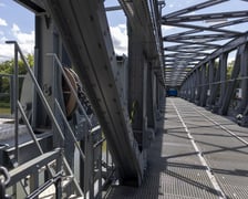 stopień wodny na Rędzinie po remoncie, sierpień 2023