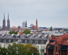 Panorama Wrocławia z biurowca Infinity