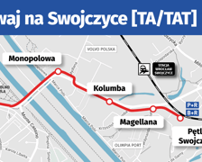 <p><strong>Tramwaj na Swojczyce</strong><span>&nbsp;</span><span>to kolejna wyczekiwana inwestycja, która po otwarciu Mostów Chrobrego przeszła do kolejnego etapu realizacji.</span></p><p><a href="https://www.wroclaw.pl/dla-mieszkanca/najnowsze-plany-na-rozwoj-komunikacji-miejskiej-we-wroclawiu" target="_blank" rel="noopener"><strong> Sprawdź wszystkie plany na nowe trasy i pętle tramwajowe we Wrocławiu!</strong></a></p>