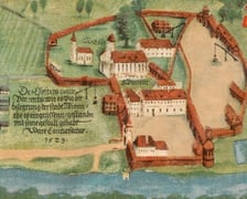<p>Opactwo na Ołbinie utrwalone na planie Weiner&oacute;w w roku 1562. W tym czasie już nie istniało - musiało jednak mocno zapisać się w pamięci wrocławian skoro mimo wszystko znalazło się na wizerunku miasta.</p>