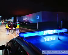 Policyjna kontrola aut na Bielanach Wrocławskich, sobota 28 października 2023