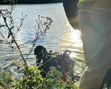 Akcja poszukiwawcza po zgłoszeniu tonięcia człowieka w Odrze