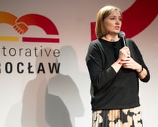 Ewa Żmuda z Wrocławskiego Centrum Integracji, Gala Sprawiedliwości Naprawczej 2023 we Wrocławiu