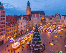 Jarmark we Wrocławiu z drona