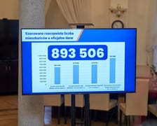 <p>Kadr z prezentacji z szacowaną rzeczywistą liczbą mieszkańc&oacute;w Wrocławia</p>