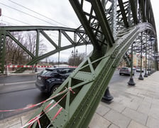 Remontowany mosty Zwierzyniecki, luty 2024