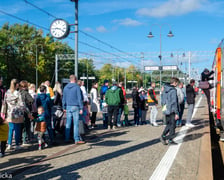 Wystawa lokomotyw i wagonów zorganizowana przez Klub Sympatyków Kolei we Wrocławiu