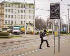 Remont torowiska na placu Powstańców Wielkopolskich. Wrocław, 9 marca 2024