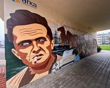 <p>Mural Marka Hłaski</p>