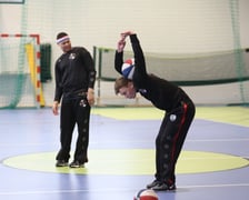 Koszykarze Harlem Globetrotters i Śląska Wrocław w szkole podstawowej. Dobrzykowice, 07.03.2024