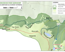 Mapki ze szlakami z ograniczonym ruchem turystycznym