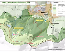 Mapki ze szlakami z ograniczonym ruchem turystycznym